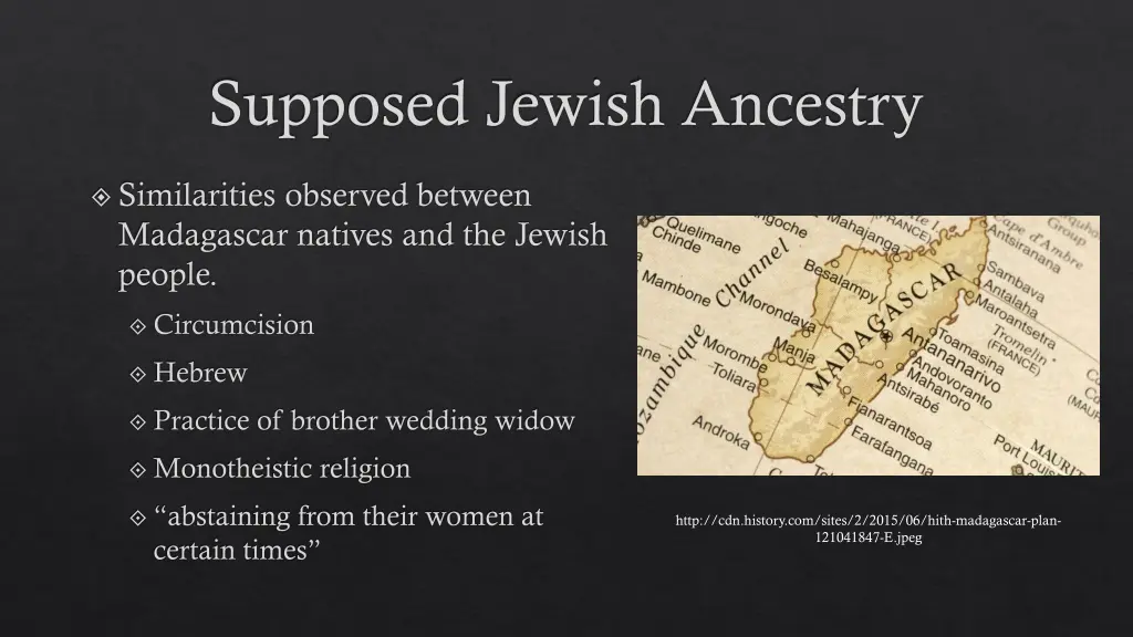 supposed jewish ancestry