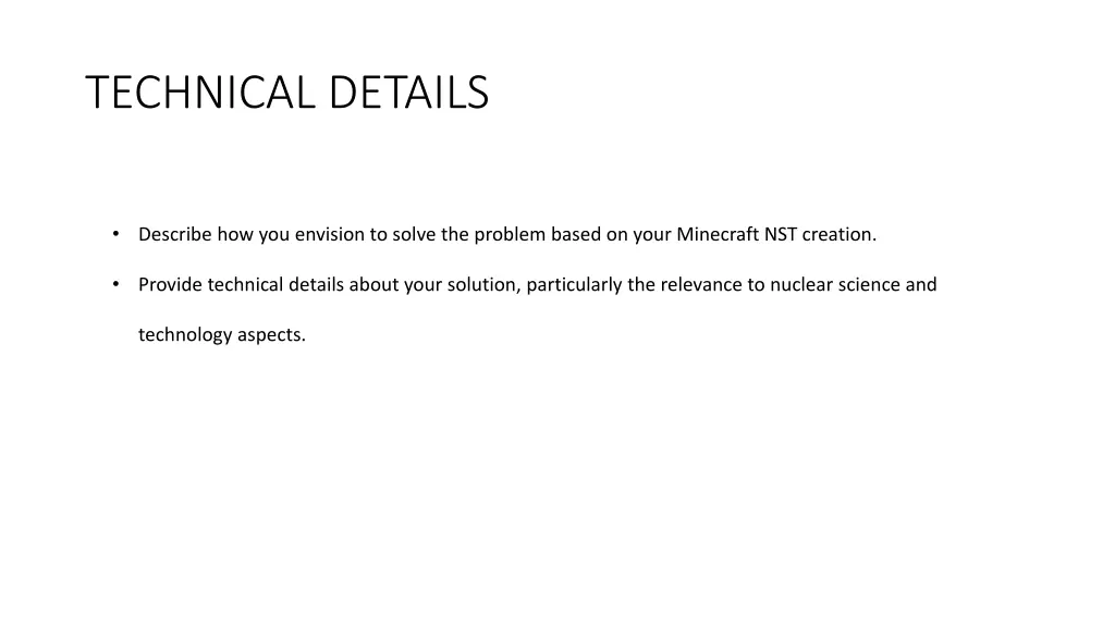 technical details