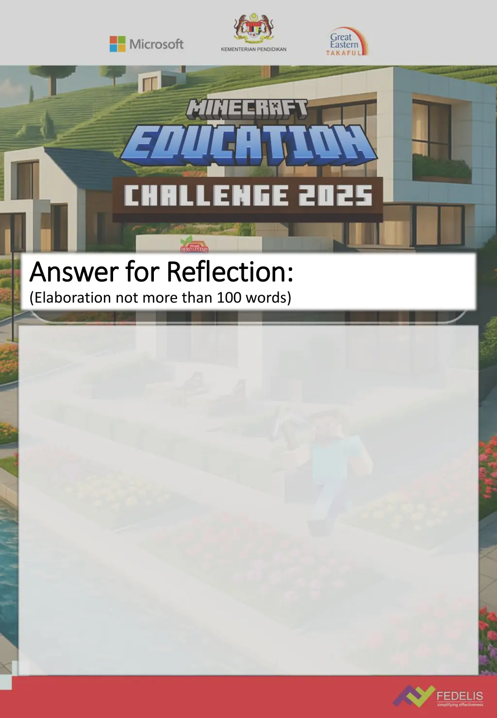 answer for reflection answer for reflection