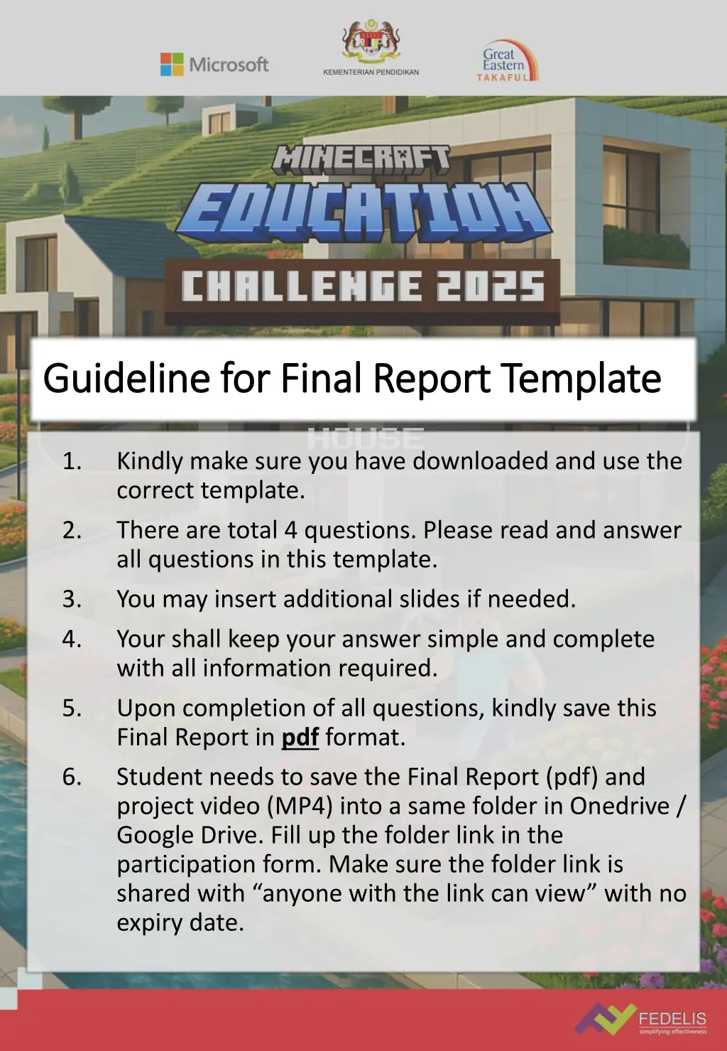 guideline for final report template guideline