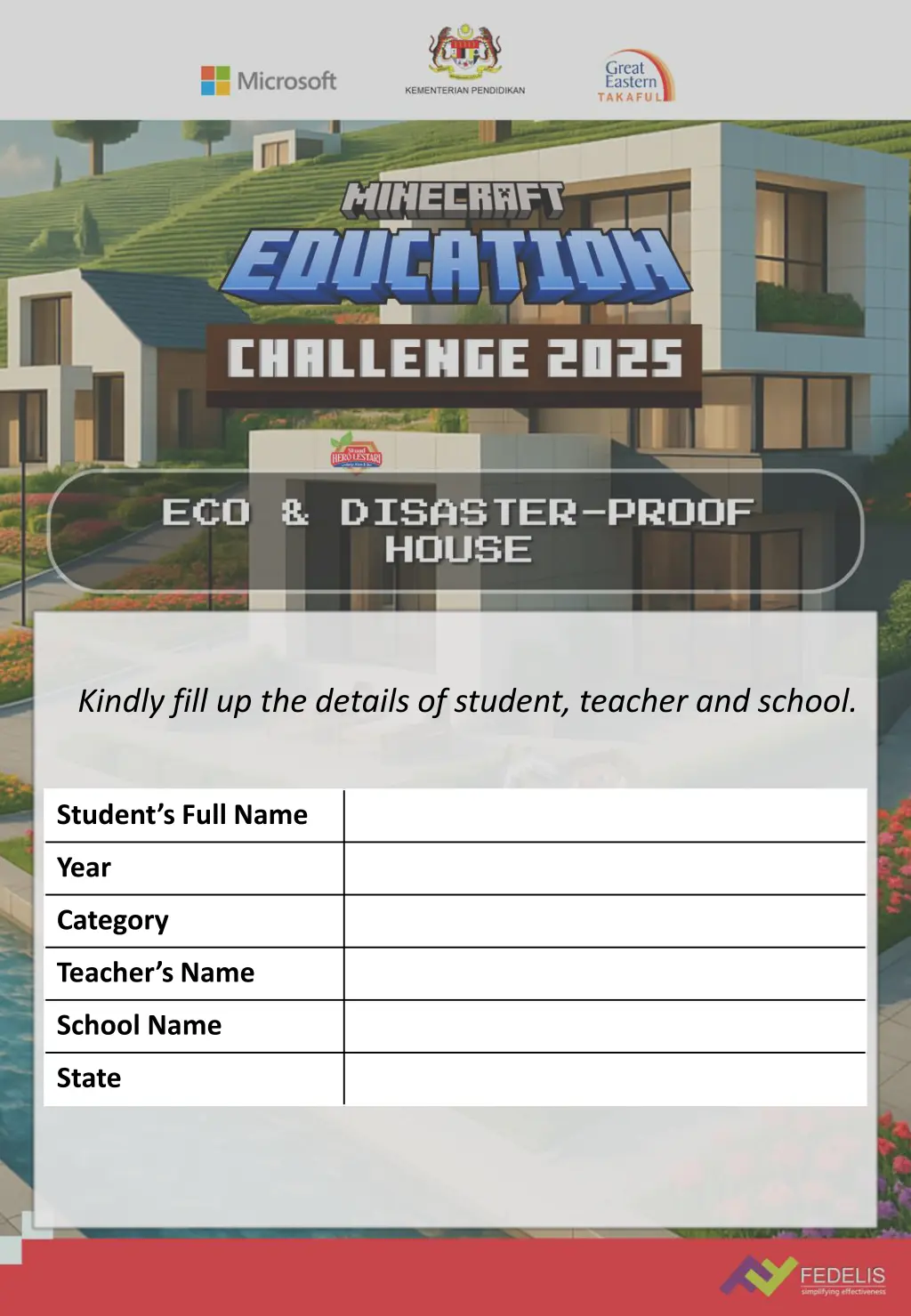 kindly fill up the details of student teacher