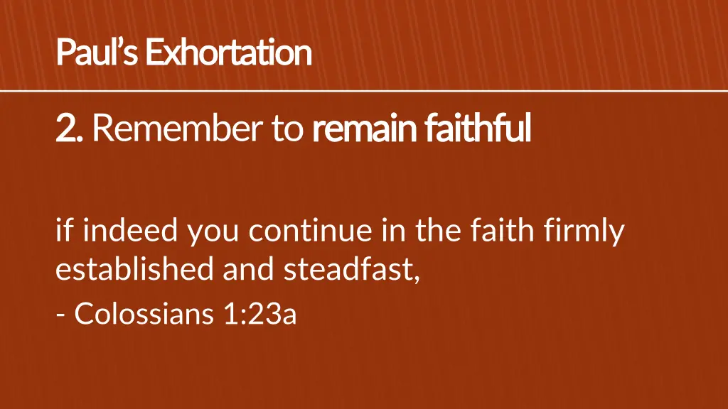 paul s exhortation paul s exhortation 1