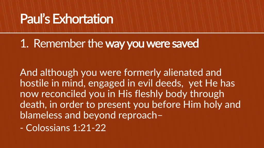 paul s exhortation paul s exhortation