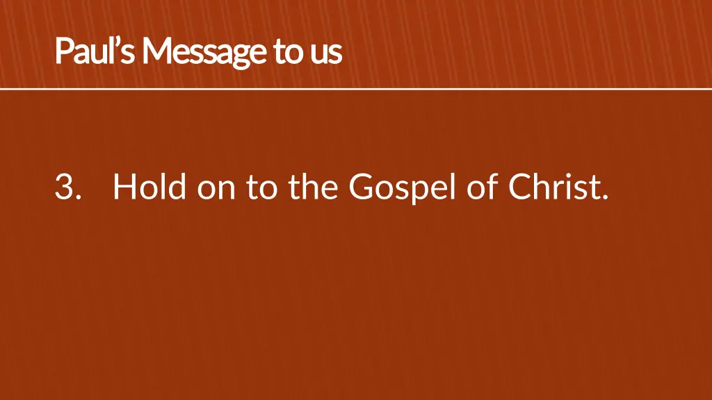 paul s message to us paul s message to us 2