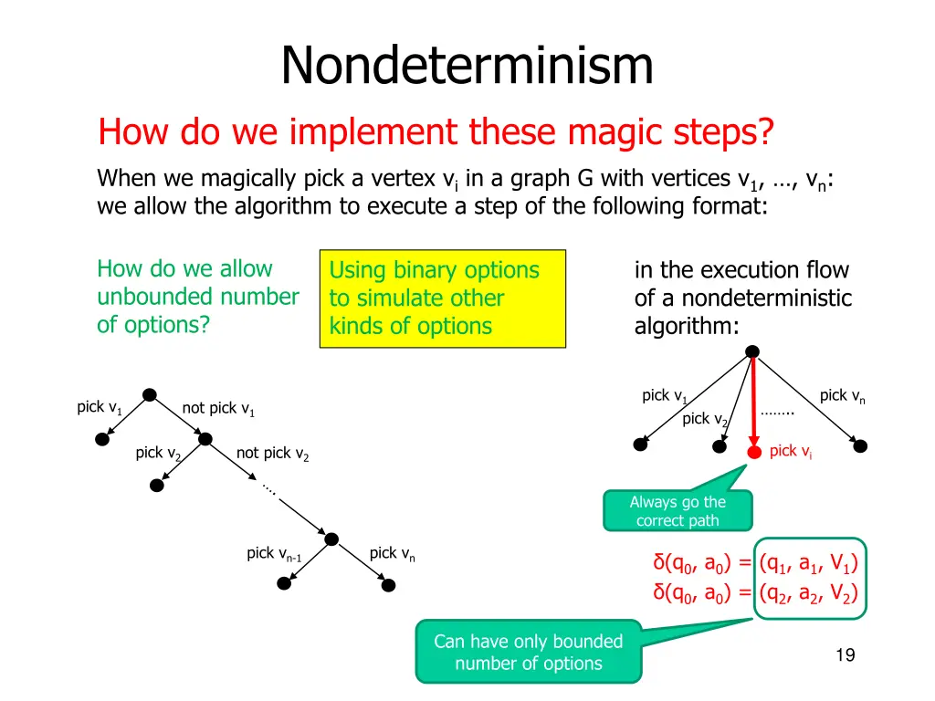 nondeterminism how do we implement these magic 15