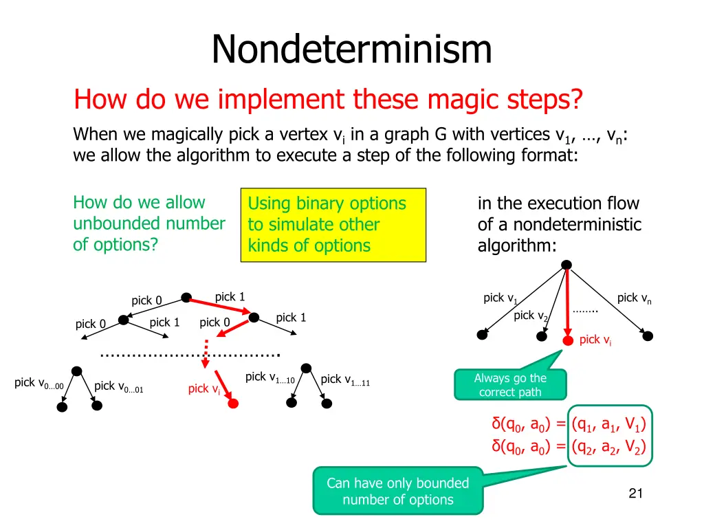 nondeterminism how do we implement these magic 17