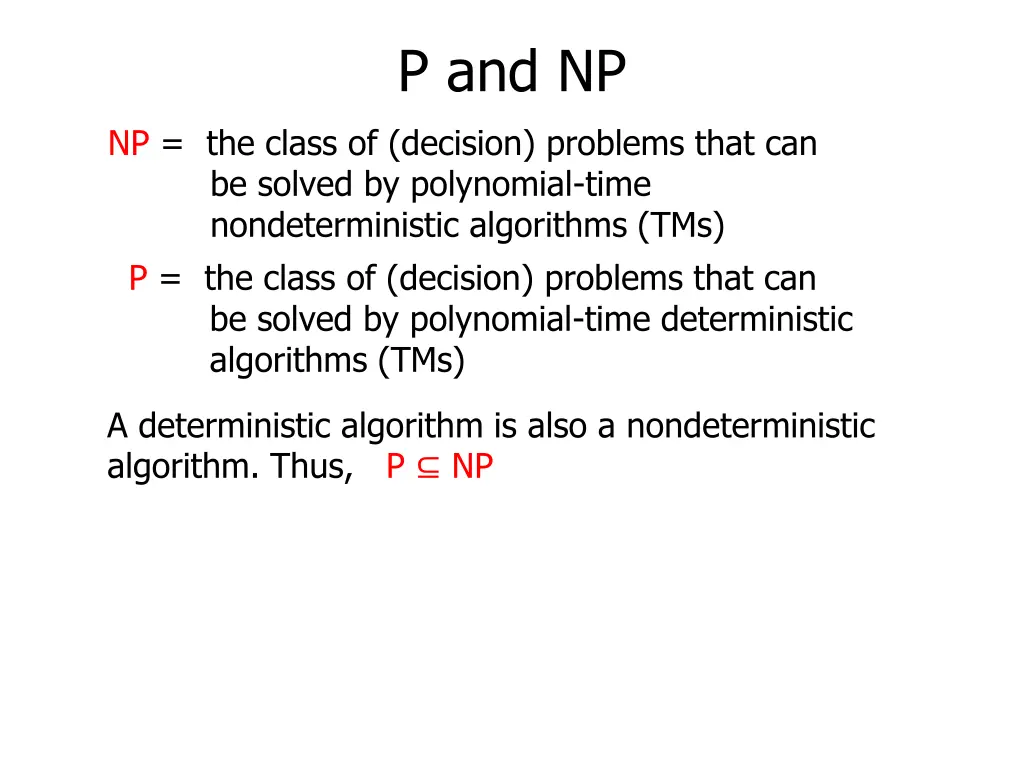 p and np 2