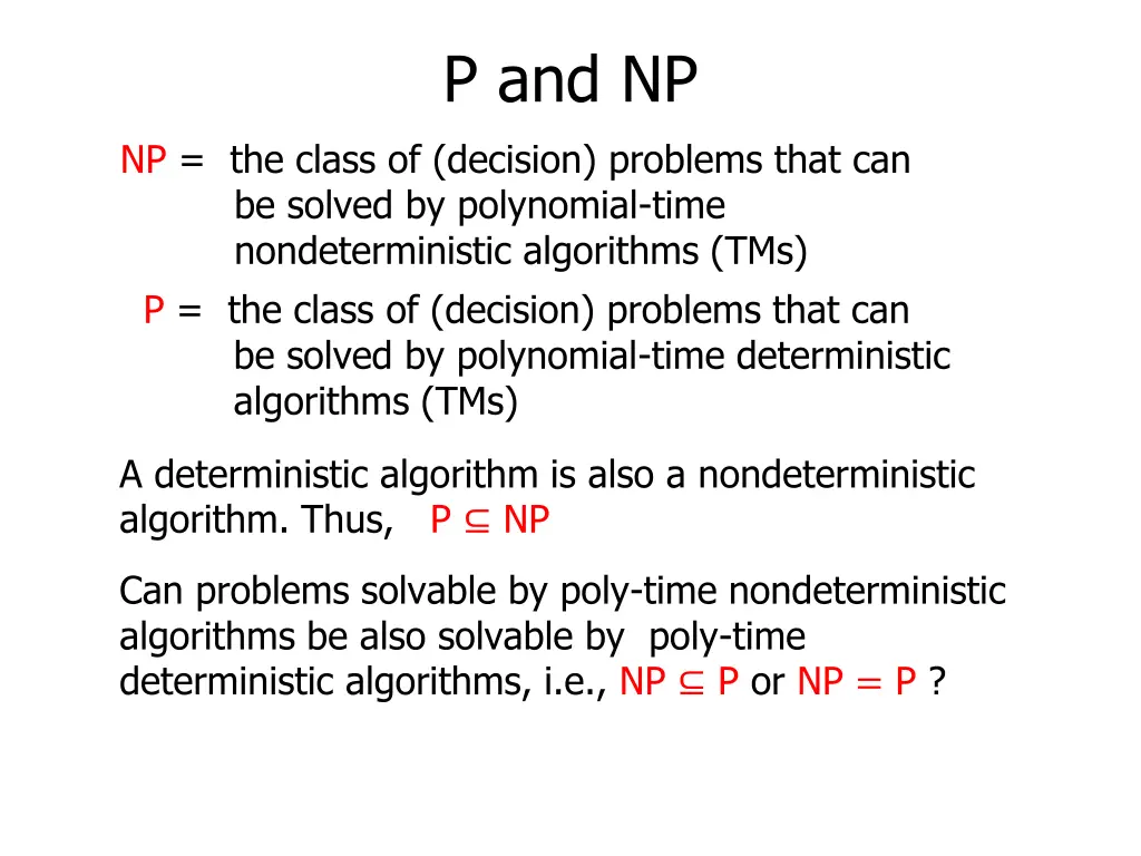 p and np 3