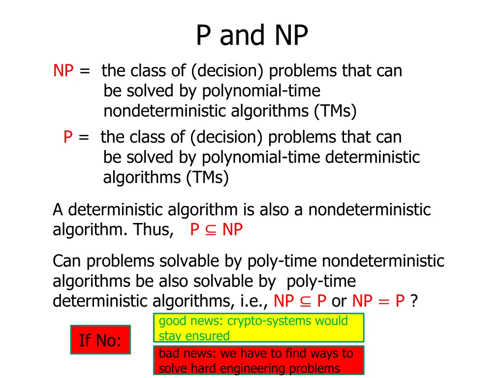 p and np 7