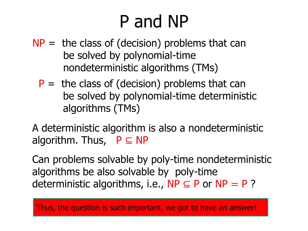 p and np 8