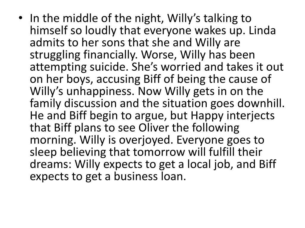 in the middle of the night willy s talking