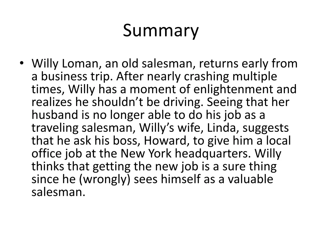 summary