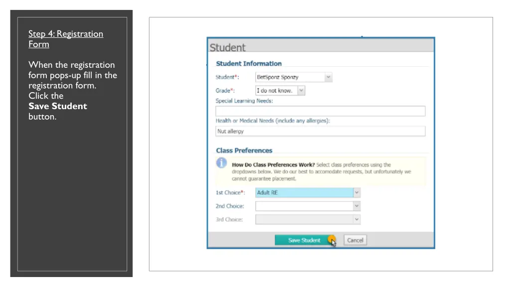 step 4 registration form