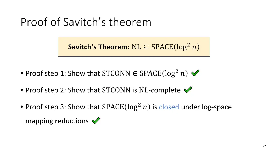 proof of savitch s theorem 3