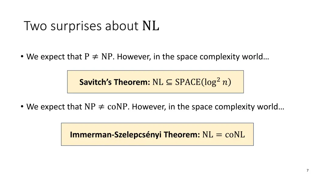 two surprises about nl