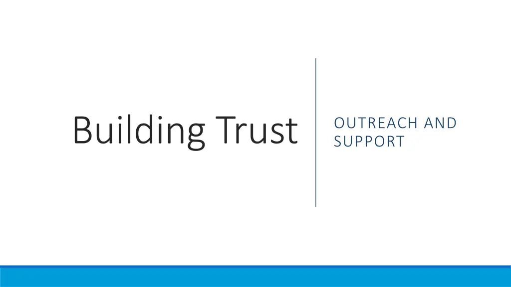 building trust