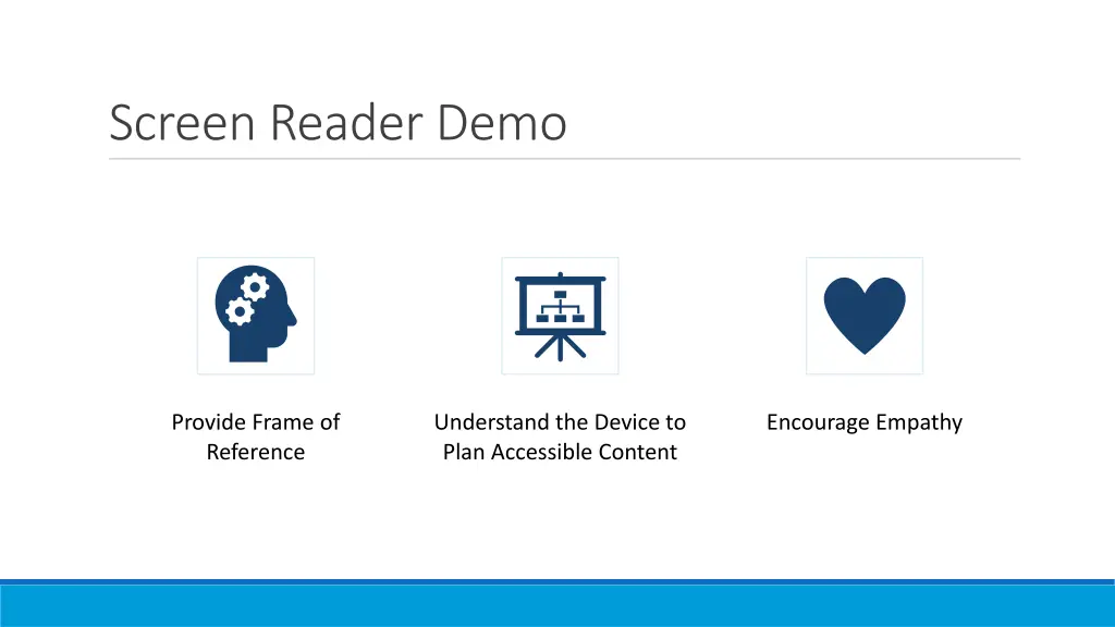 screen reader demo