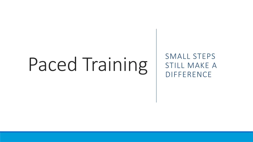 small steps still make a difference