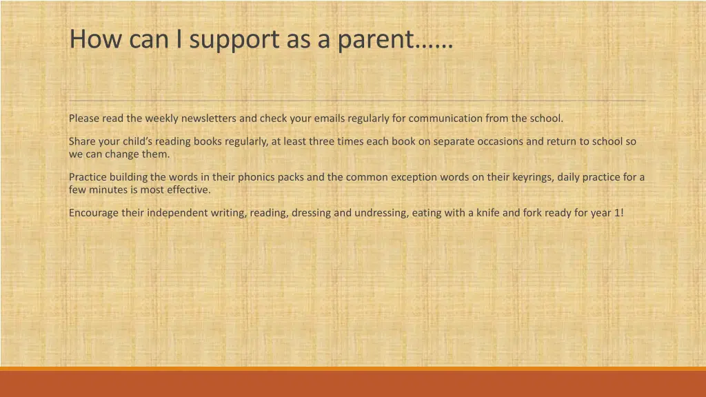 how can i support as a parent