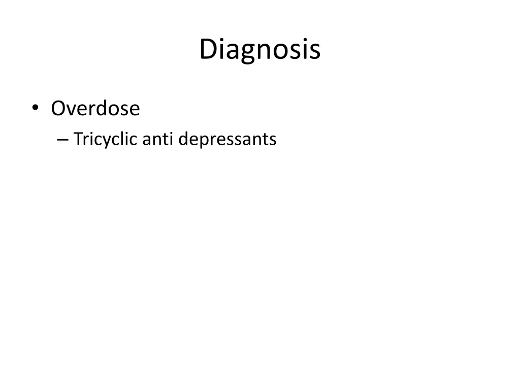 diagnosis