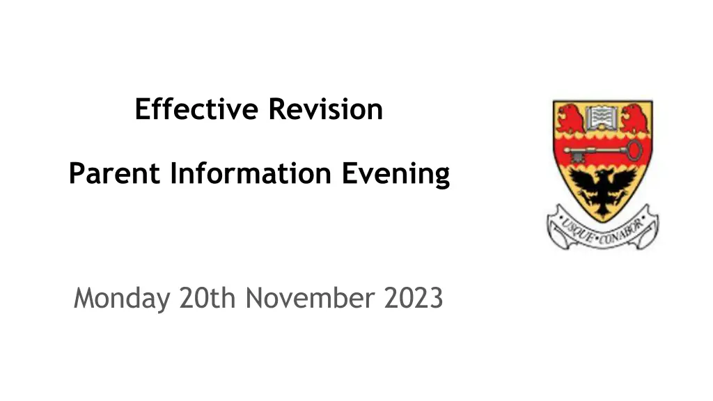 effective revision