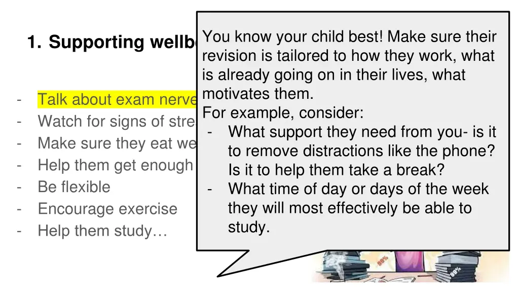 you know your child best make sure their revision