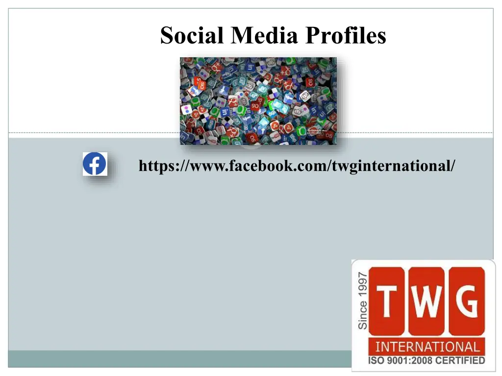 social media profiles