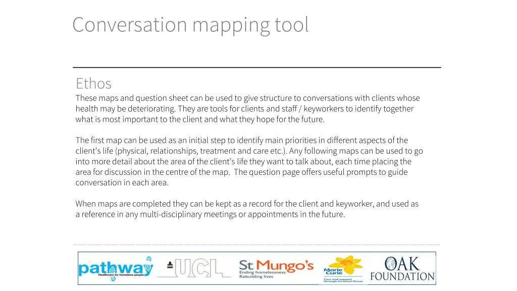 conversation mapping tool