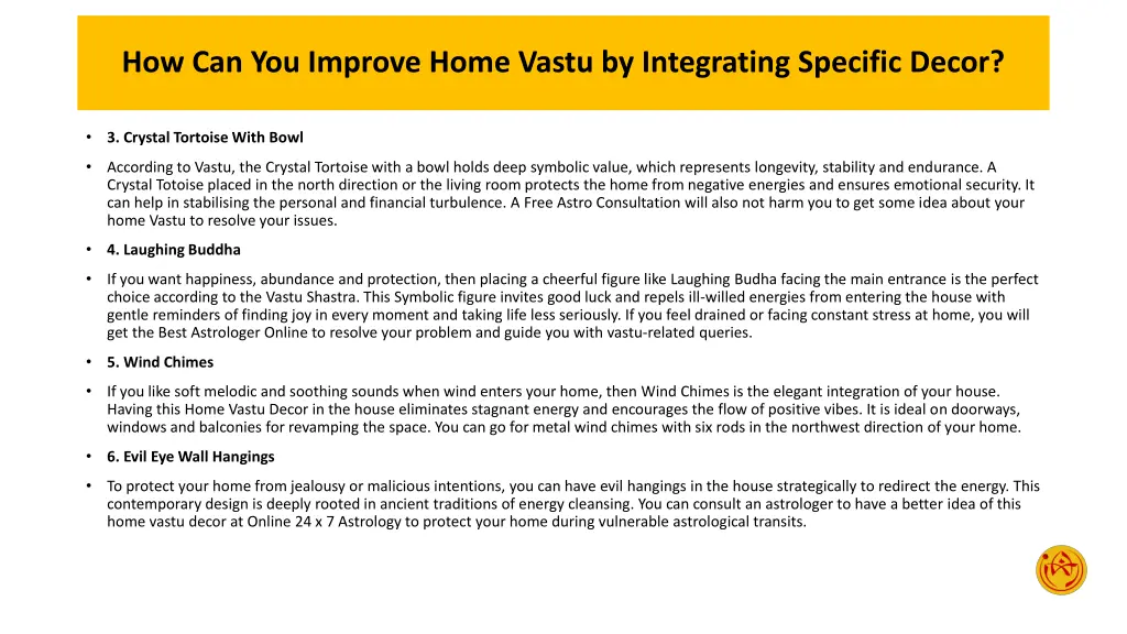 how can you improve home vastu by integrating 2