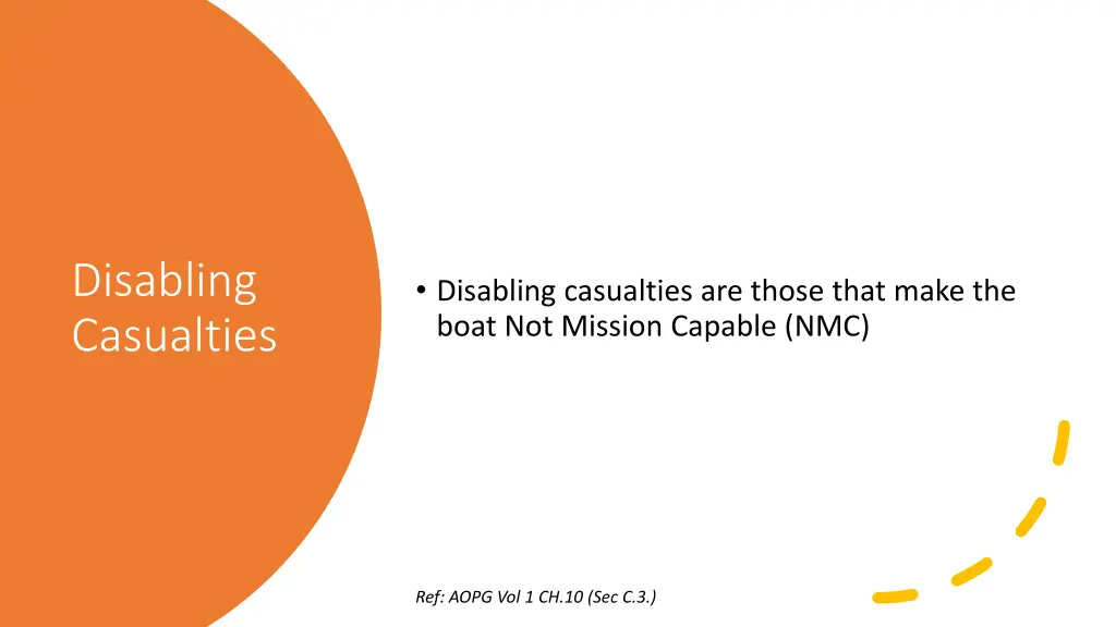 disabling casualties