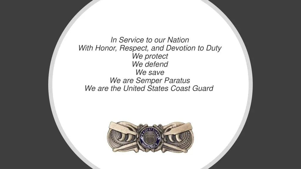 in service to our nation with honor respect