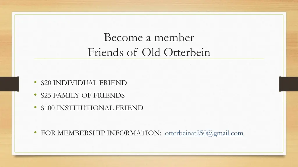 become a member friends of old otterbein