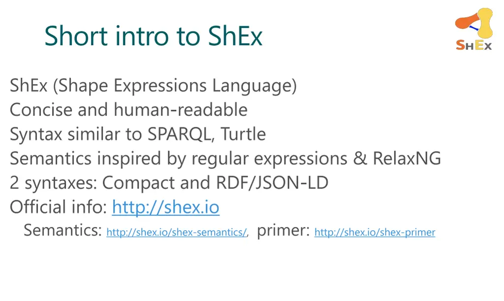 short intro to shex