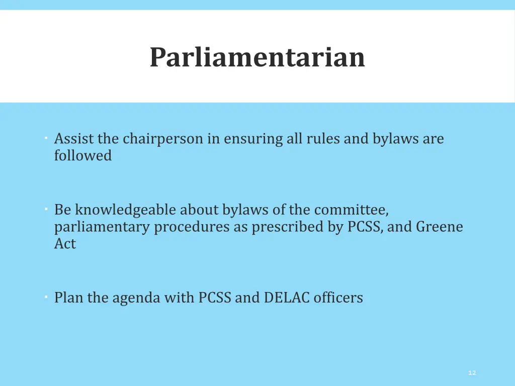 parliamentarian