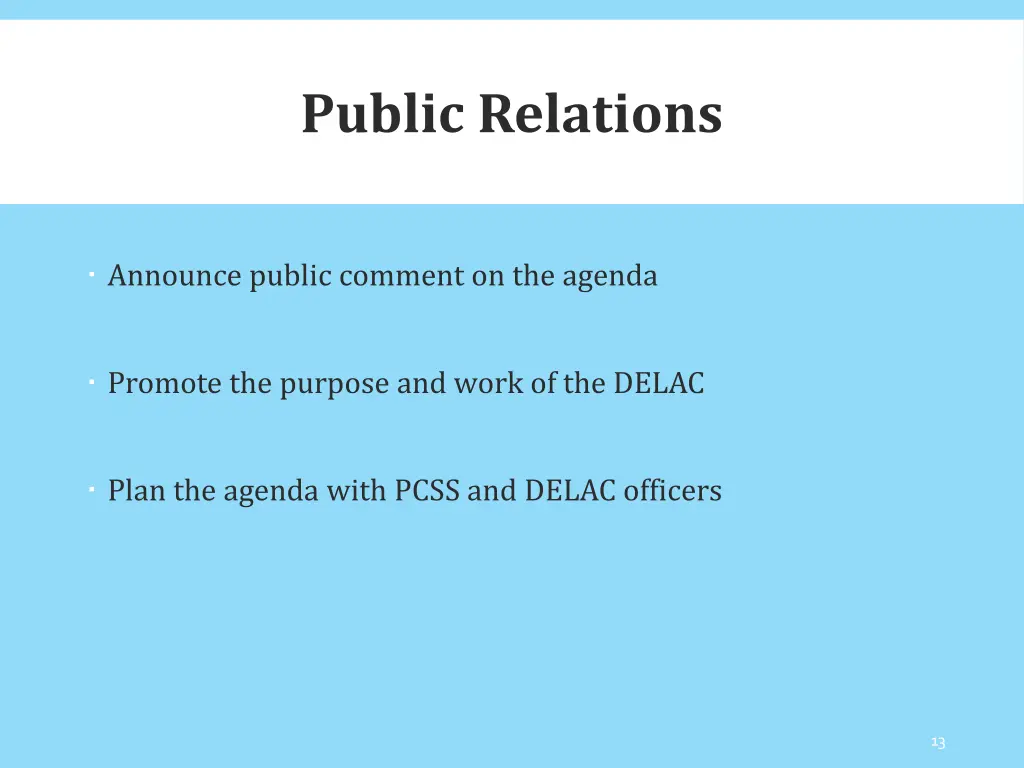 public relations