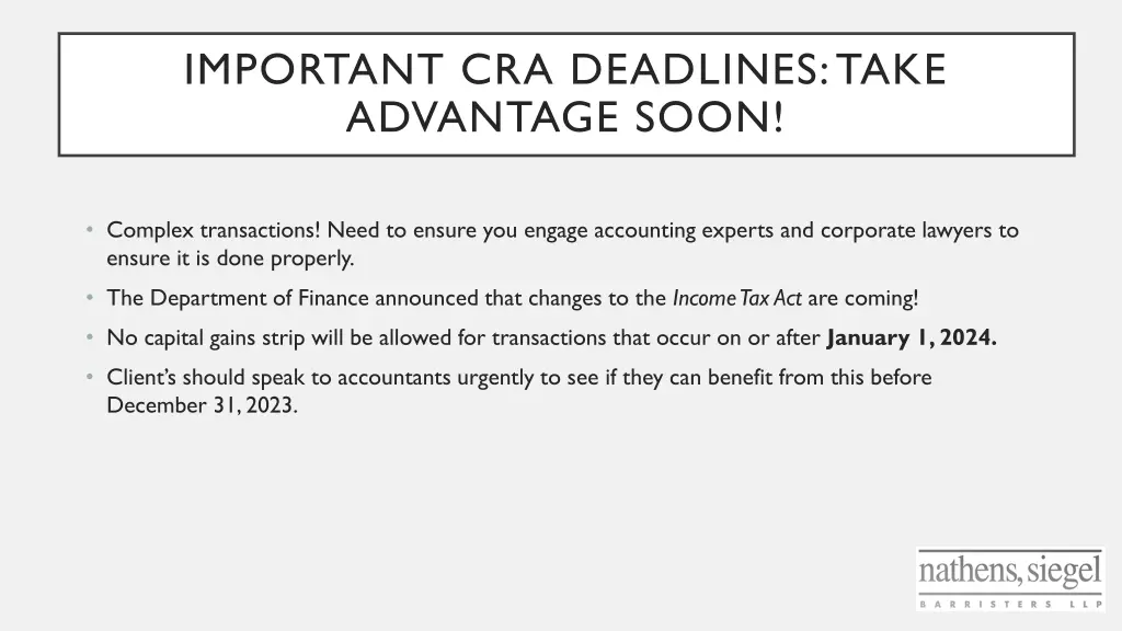 important cra deadlines take advantage soon