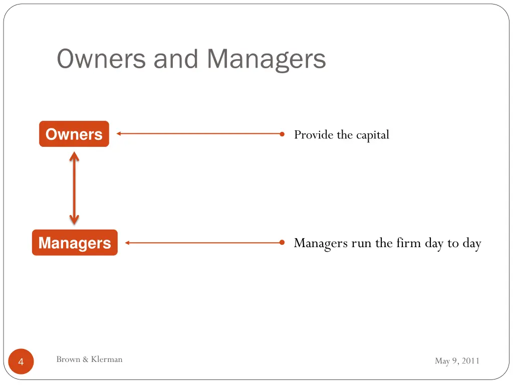 owners and managers