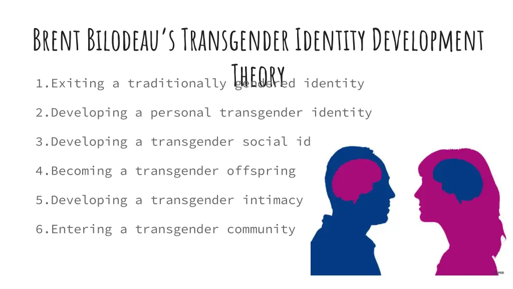 brent bilodeau s transgender identity development