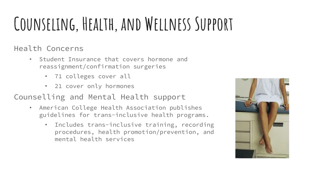 counseling health and wellness support