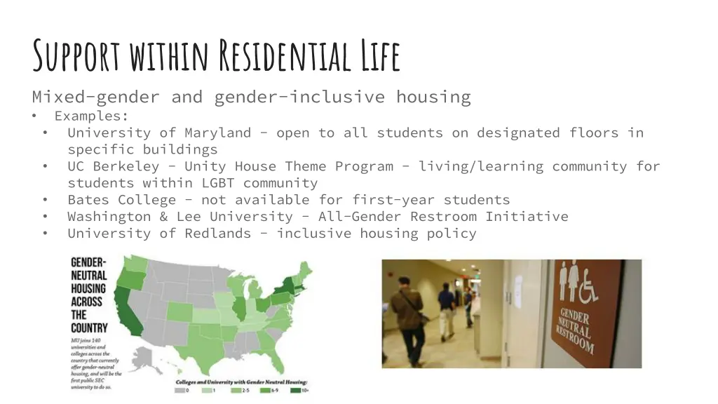 support within residential life mixed gender