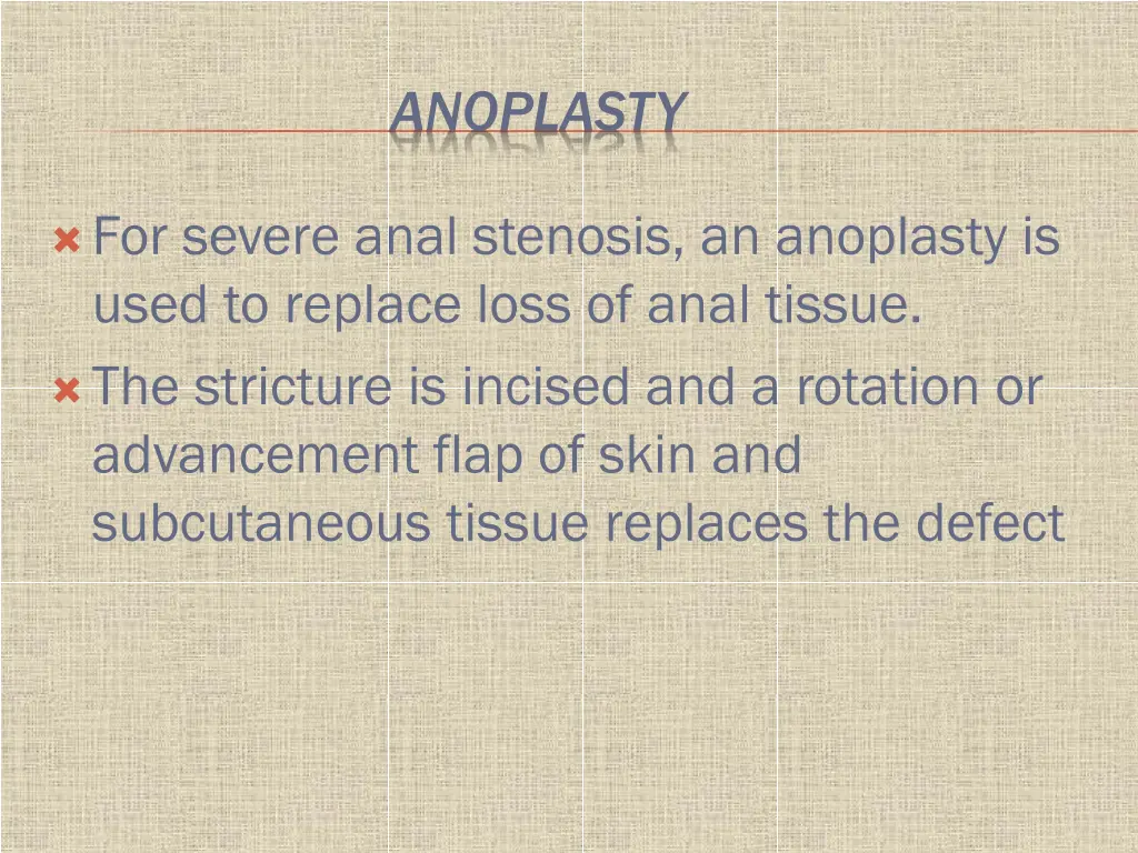 anoplasty