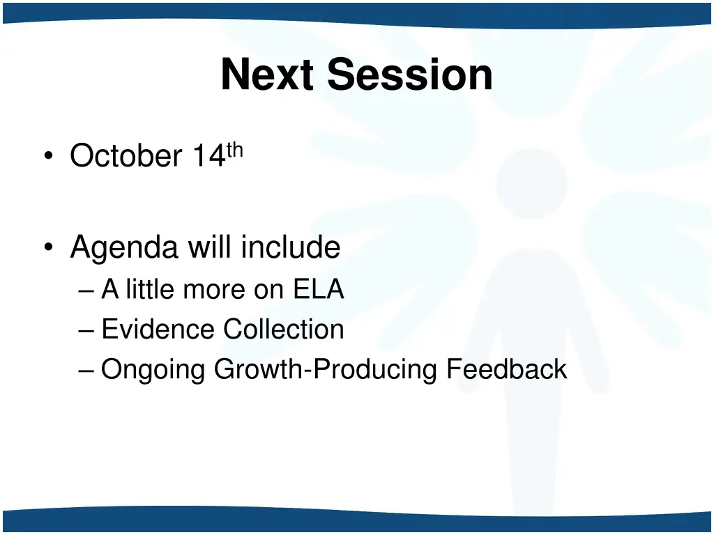 next session