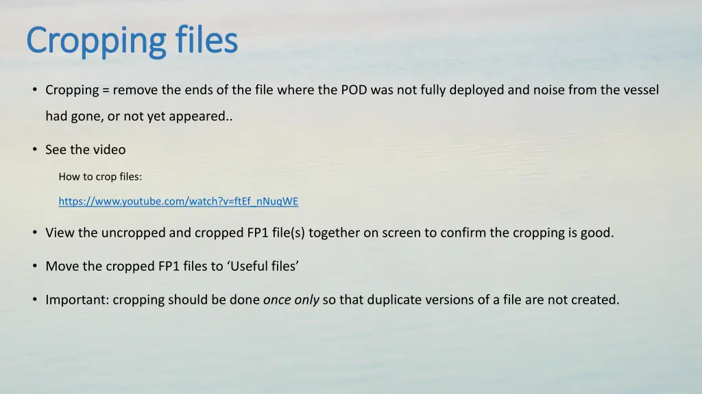 cropping files cropping files