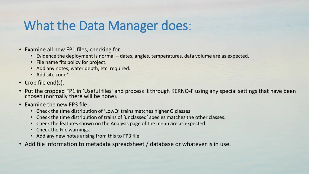what the data manager does what the data manager
