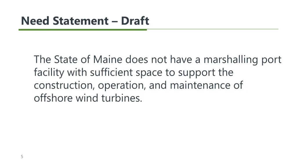 need statement draft