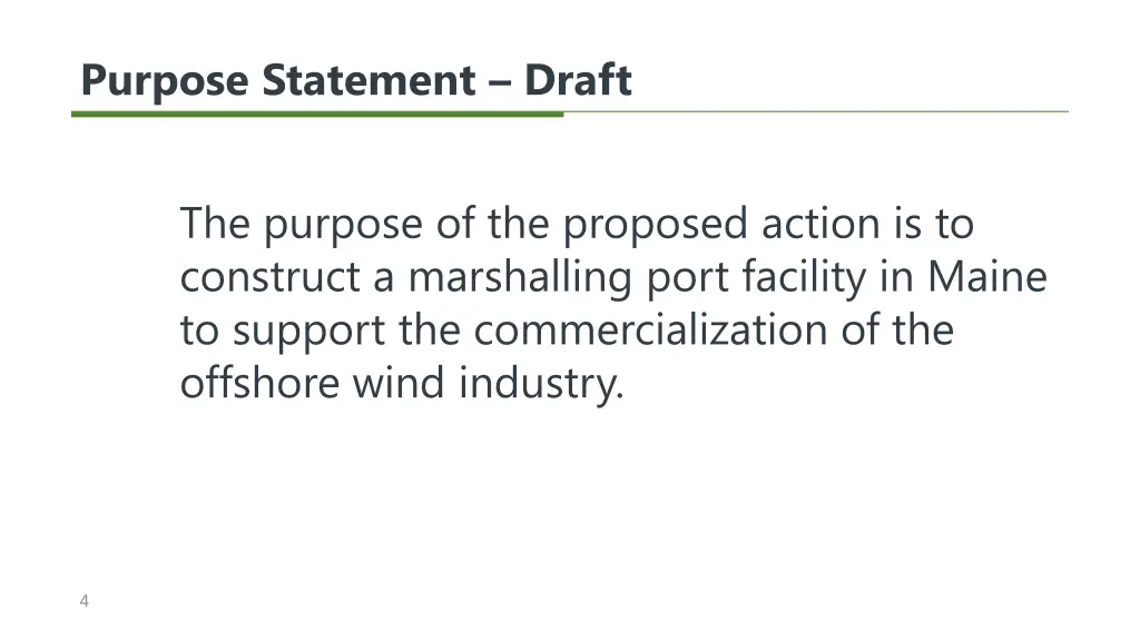purpose statement draft
