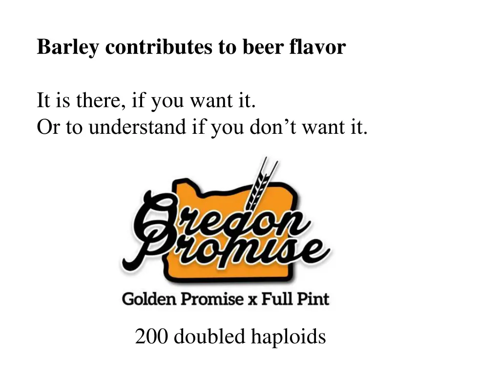 barley contributes to beer flavor