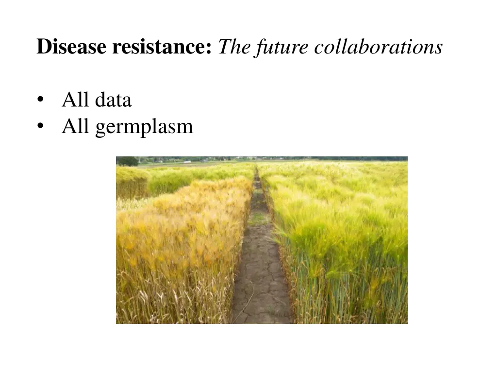 disease resistance the future collaborations