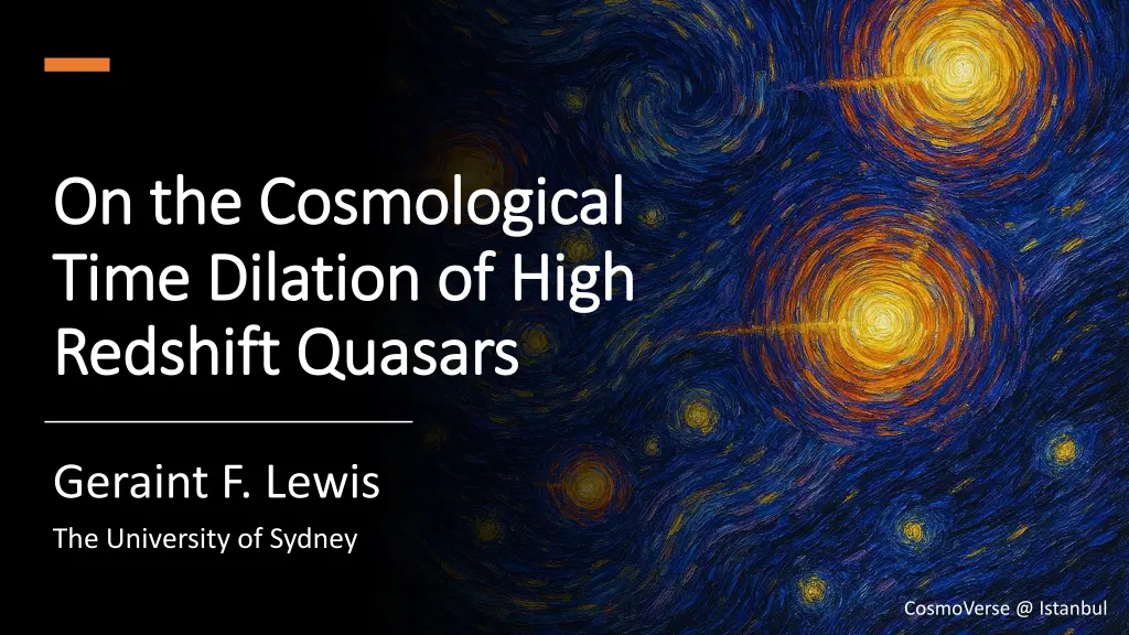 on the cosmological on the cosmological time