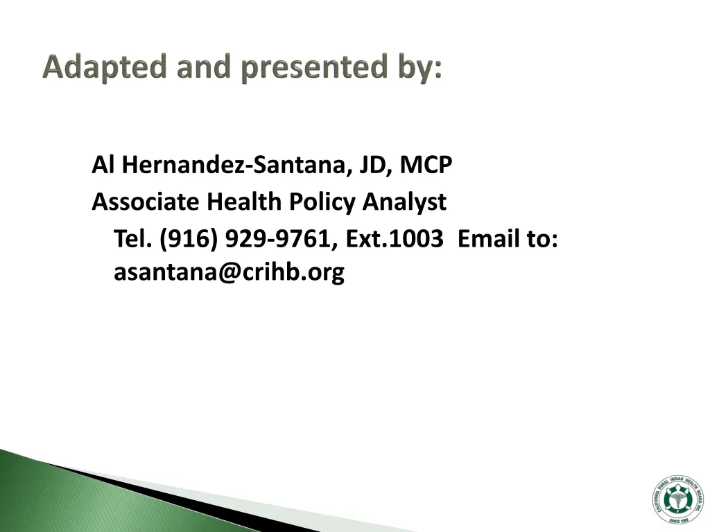 al hernandez santana jd mcp associate health